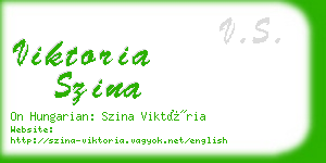 viktoria szina business card